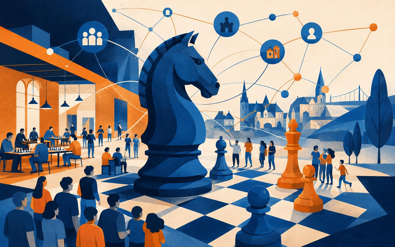 Illustration de la communication du club d’échecs